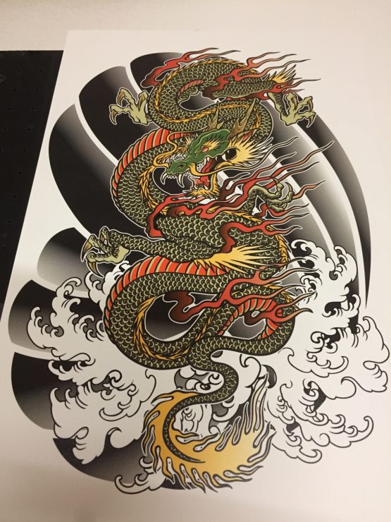 Kunstdruck gerahmt Dragon 20 x 30 cm – Bild 3