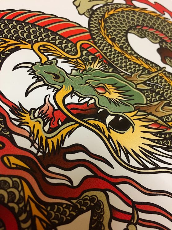 Kunstdruck gerahmt Dragon 20 x 30 cm – Bild 4